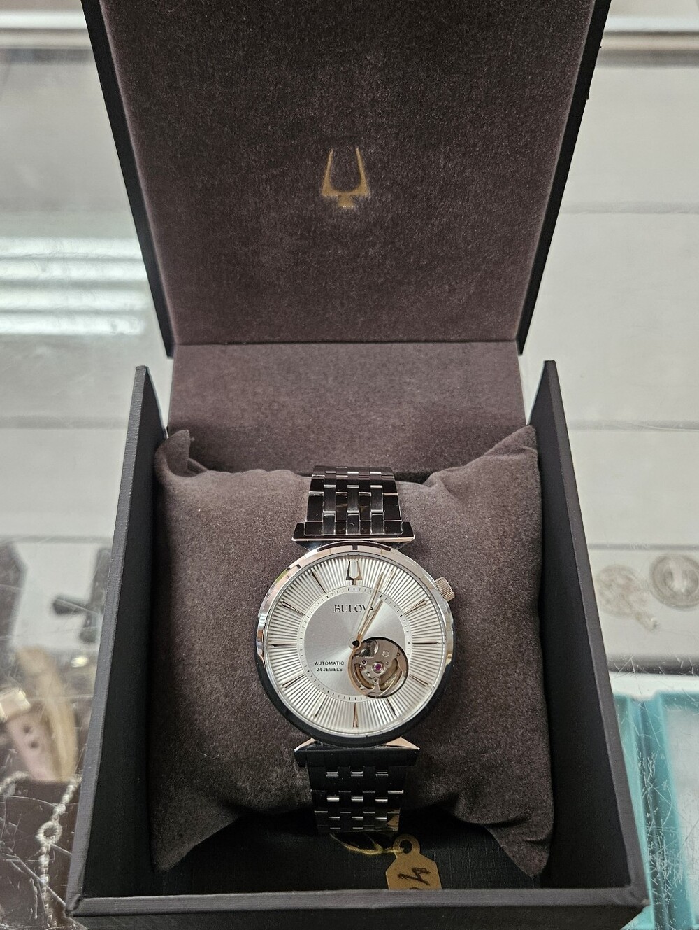 Bulova Regatta Steel 40mm Automatic Open Heart Watch